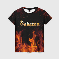 Футболка женская SABATON, цвет: 3D-принт