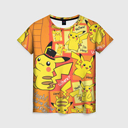 Женская футболка Pikachu