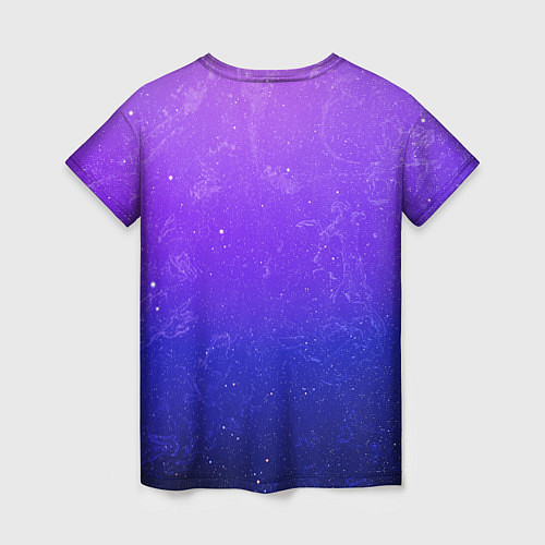 Женская футболка Звёздное небо / 3D-принт – фото 2