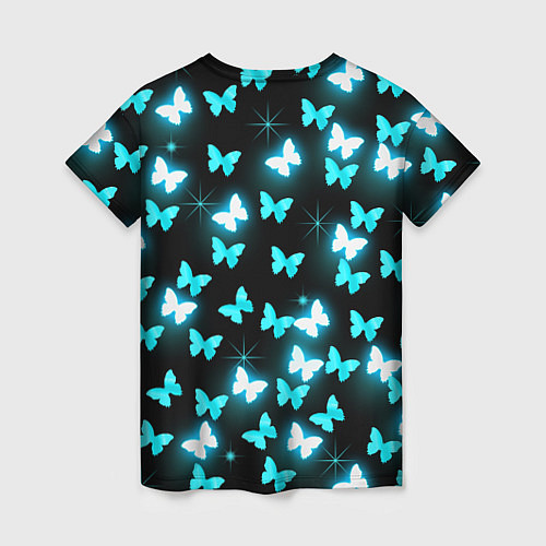 Женская футболка Бабочки / 3D-принт – фото 2