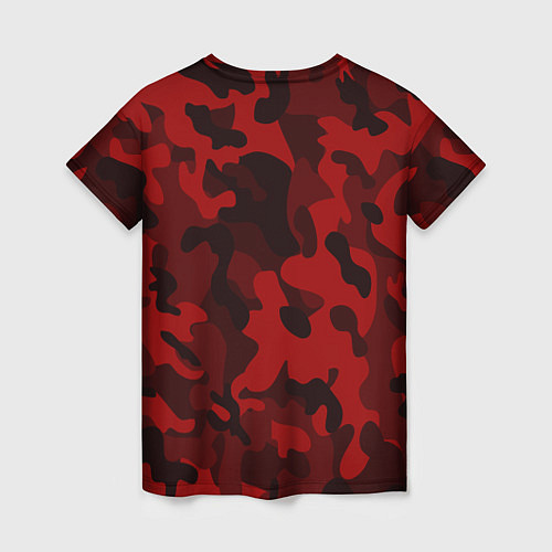 Женская футболка RED MILITARY / 3D-принт – фото 2