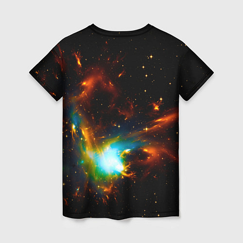 Женская футболка Галактика / 3D-принт – фото 2