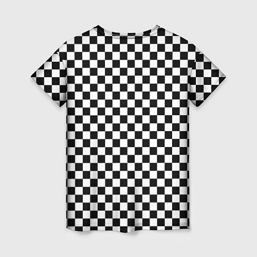 Женская футболка Шахматка мелкая / 3D-принт – фото 2