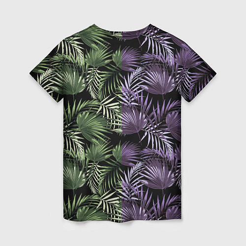 Женская футболка Пальмы / 3D-принт – фото 2