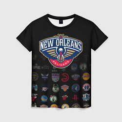 Футболка женская New Orleans Pelicans 1, цвет: 3D-принт