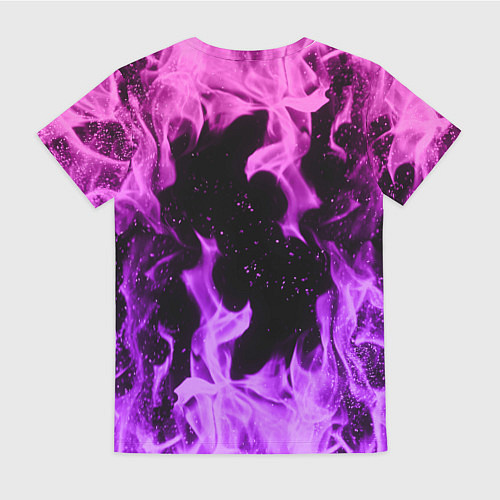 Женская футболка ЦВЕТНОЙ ОГОНЬ / 3D-принт – фото 2