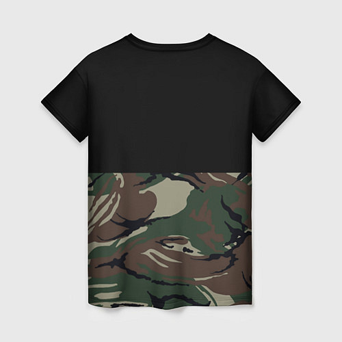 Женская футболка Пограничные Войска камуфляж / 3D-принт – фото 2