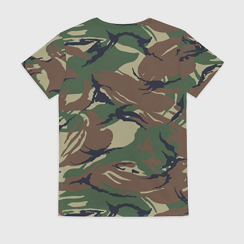 Женская футболка Автомобильные войска камуфляж / 3D-принт – фото 2