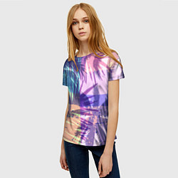 Футболка женская Тропики, цвет: 3D-принт — фото 2