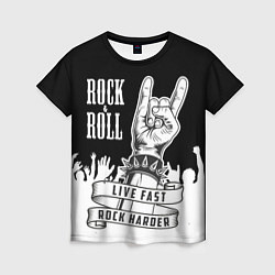 Женская футболка Rock and Roll