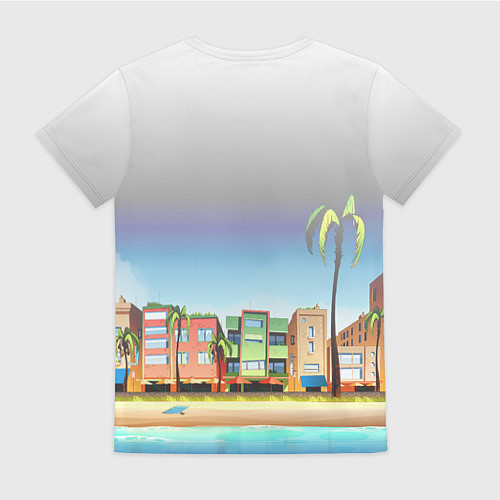 Женская футболка HOTLINE MIAMI / 3D-принт – фото 2