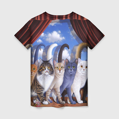 Женская футболка Коты / 3D-принт – фото 2