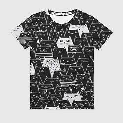 Женская футболка КОТЫ BLACK