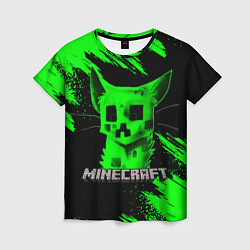 Футболка женская MINECRAFT CREEPER CAT, цвет: 3D-принт