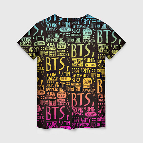 Женская футболка BTS / 3D-принт – фото 2