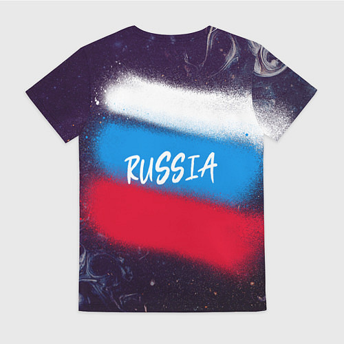 Женская футболка Russia Bear / 3D-принт – фото 2