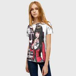 Футболка женская Kakegurui, цвет: 3D-принт — фото 2