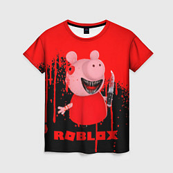 Футболка женская Roblox Piggy, цвет: 3D-принт