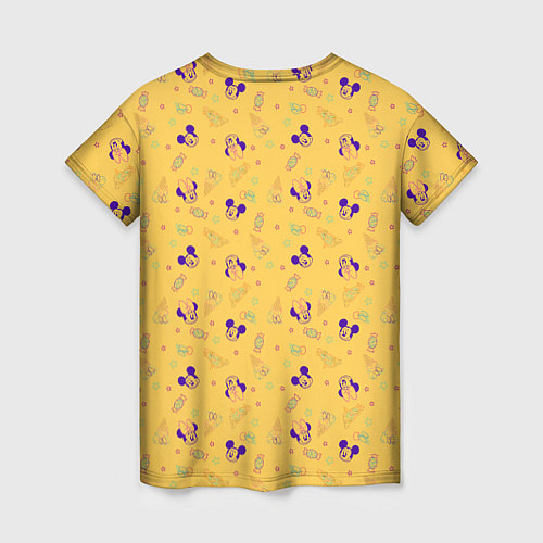 Женская футболка Минни Маус мороженое / 3D-принт – фото 2
