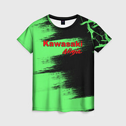 Футболка женская Kawasaki, цвет: 3D-принт