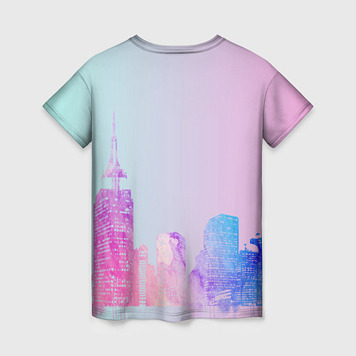 Женская футболка City / 3D-принт – фото 2