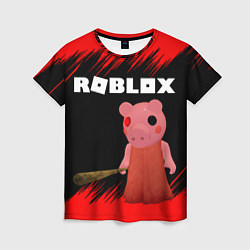 Женская футболка Roblox Piggy