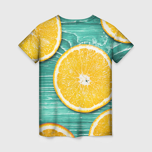 Женская футболка Апельсины / 3D-принт – фото 2
