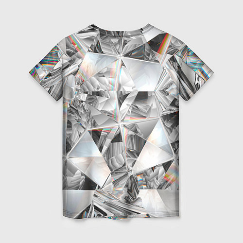 Женская футболка Зеркальный калейдоскоп / 3D-принт – фото 2