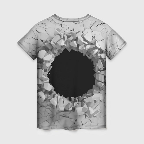 Женская футболка Сквозная дыра / 3D-принт – фото 2