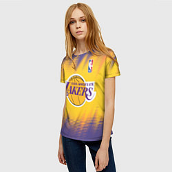 Футболка женская Los Angeles Lakers, цвет: 3D-принт — фото 2