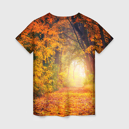 Женская футболка Что такое осень - это небо / 3D-принт – фото 2