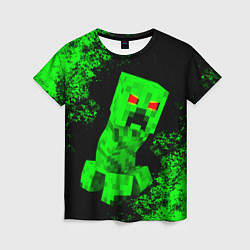 Футболка женская MINECRAFT CREEPER, цвет: 3D-принт