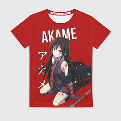 Футболка женская Убийца Акаме, цвет: 3D-принт