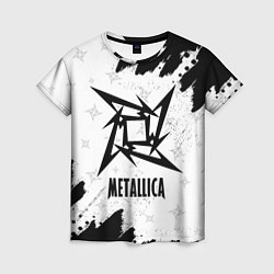 Футболка женская METALLICA МЕТАЛЛИКА, цвет: 3D-принт