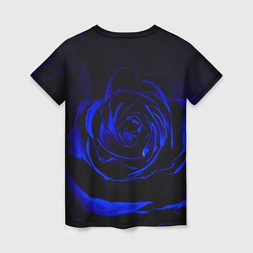 Женская футболка Синяя роза / 3D-принт – фото 2