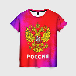 Женская футболка РОССИЯ RUSSIA
