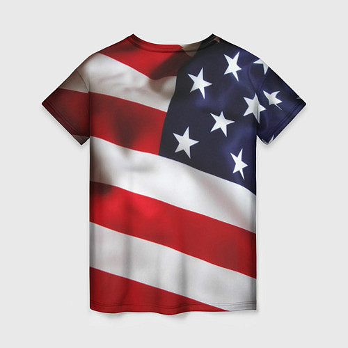 Женская футболка США USA / 3D-принт – фото 2