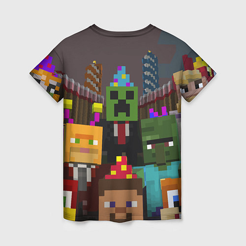 Женская футболка Minecraft - characters - video game / 3D-принт – фото 2