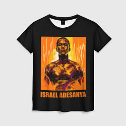 Женская футболка Исраэль Адесанья