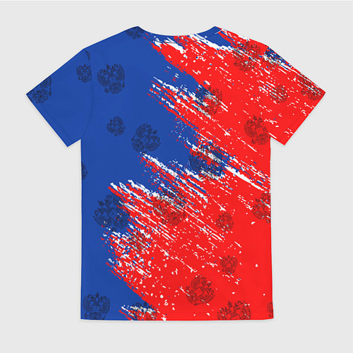 Женская футболка Патриот России / 3D-принт – фото 2