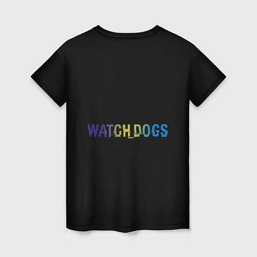 Женская футболка Watch Dogs logo / 3D-принт – фото 2