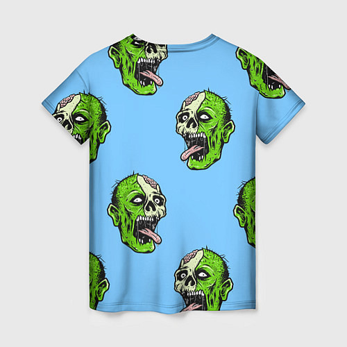 Женская футболка Зомби Zombie / 3D-принт – фото 2