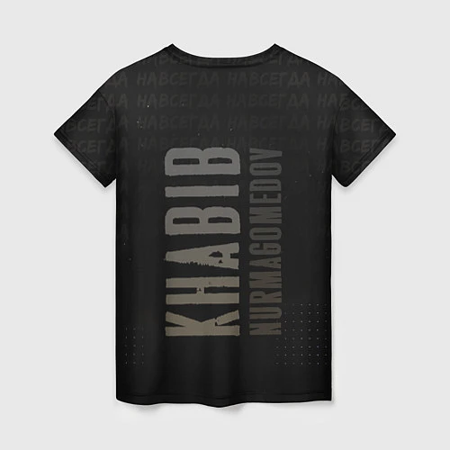 Женская футболка Хабиб Нурмагомедов - King / 3D-принт – фото 2