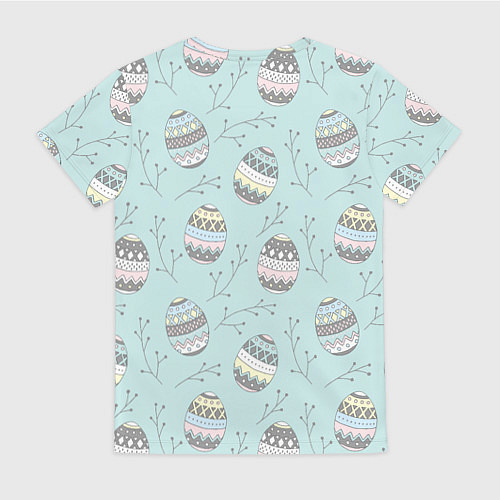 Женская футболка Пасхальные яйца / 3D-принт – фото 2