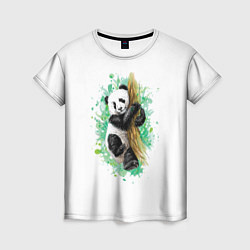 Футболка женская Панда, цвет: 3D-принт