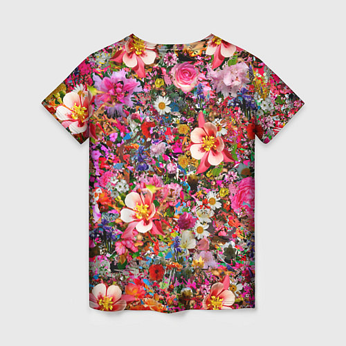 Женская футболка Разные цветы / 3D-принт – фото 2