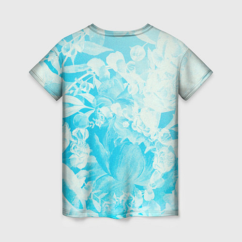Женская футболка Blueflower / 3D-принт – фото 2