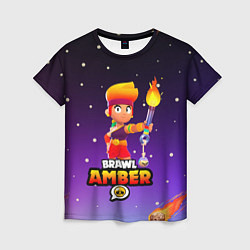 Женская футболка BRAWL STARS AMBER