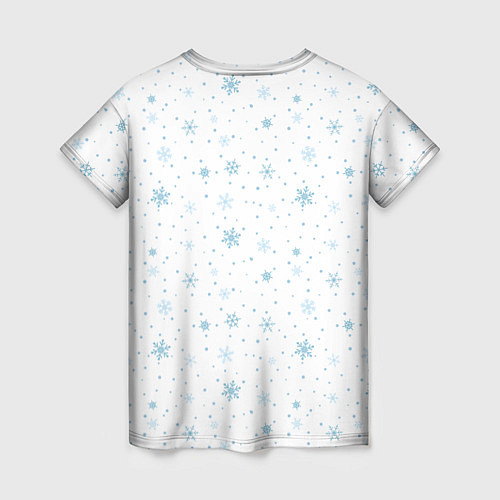 Женская футболка Снежинки / 3D-принт – фото 2