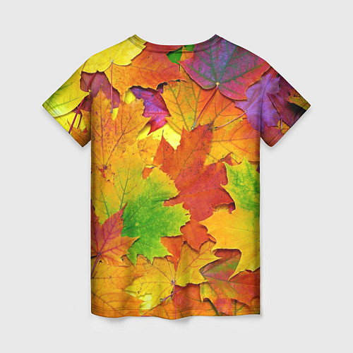 Женская футболка Осенние листья / 3D-принт – фото 2